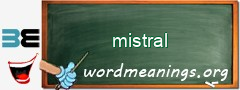 WordMeaning blackboard for mistral